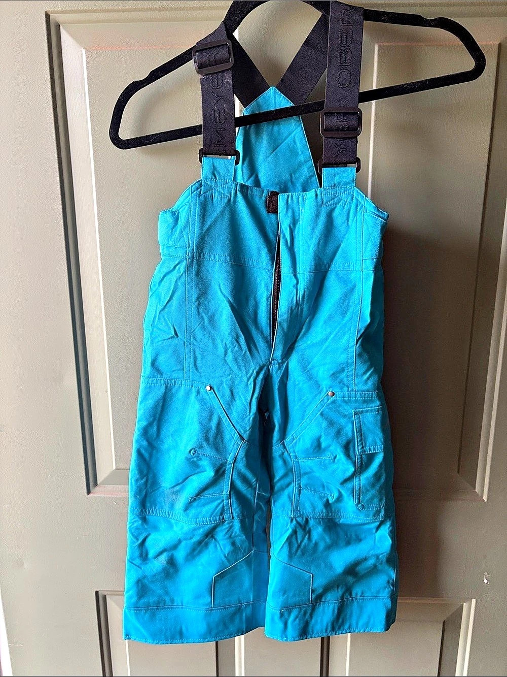 Obermeyer I-Grow Girls Blue Snow Bib Shorts Size 3